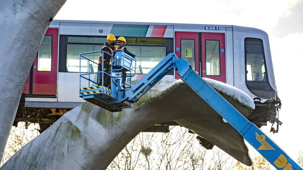 Netherlands train whale