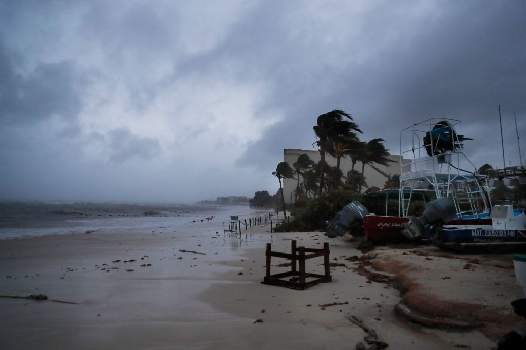 Photos: Hurricane Grace slams Mexico's Caribbean coast
