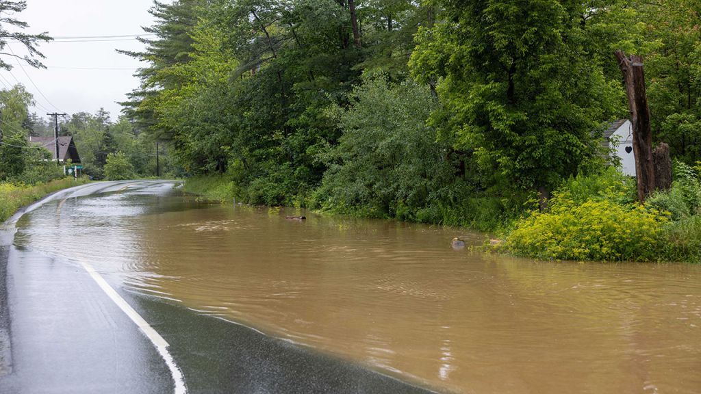 Catastrophic flooding swamps Vermont