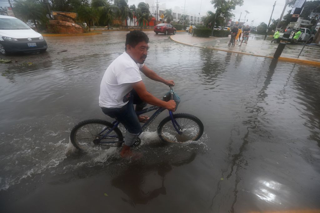 Photos: Hurricane Grace slams Mexico's Caribbean coast