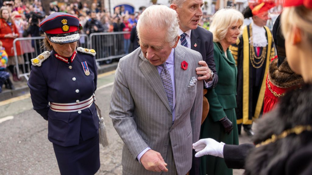 Man arrested after eggs thrown at King Charles III