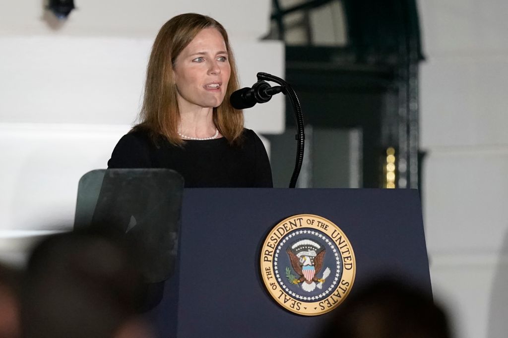 Photos: Amy Coney Barrett sworn in as Supreme Court justice