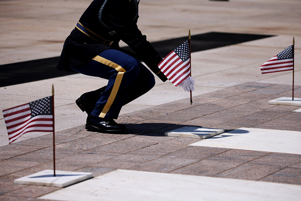 Arlington Cemetery flags