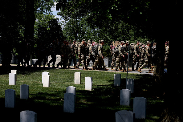Arlington Cemetery flags