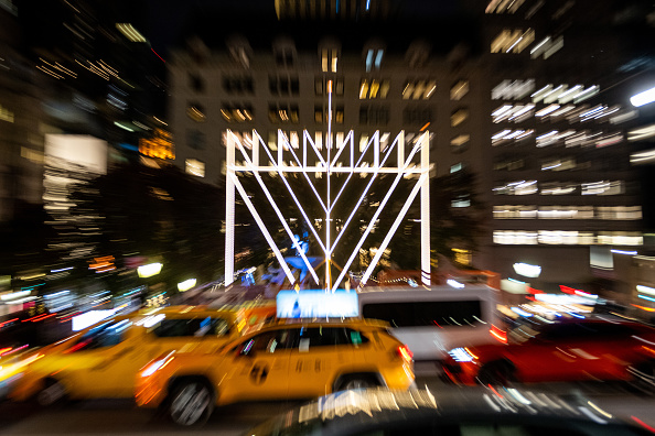 Photos: 'World's largest menorah' lit for Hanukkah 2021