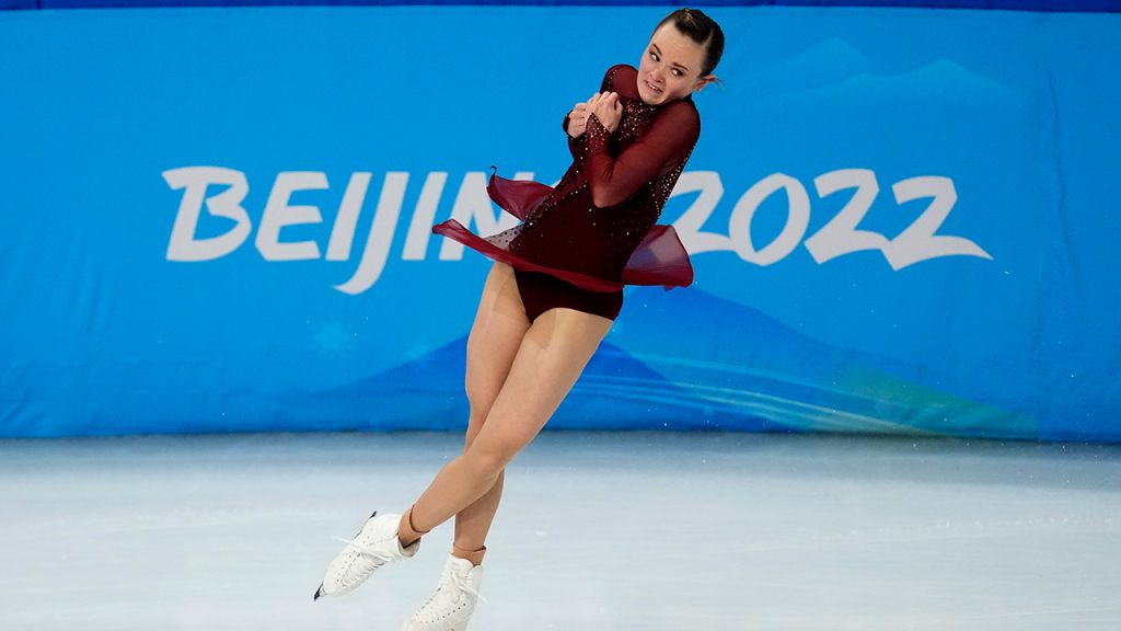 Women's free skate program at the Beijing Olympics