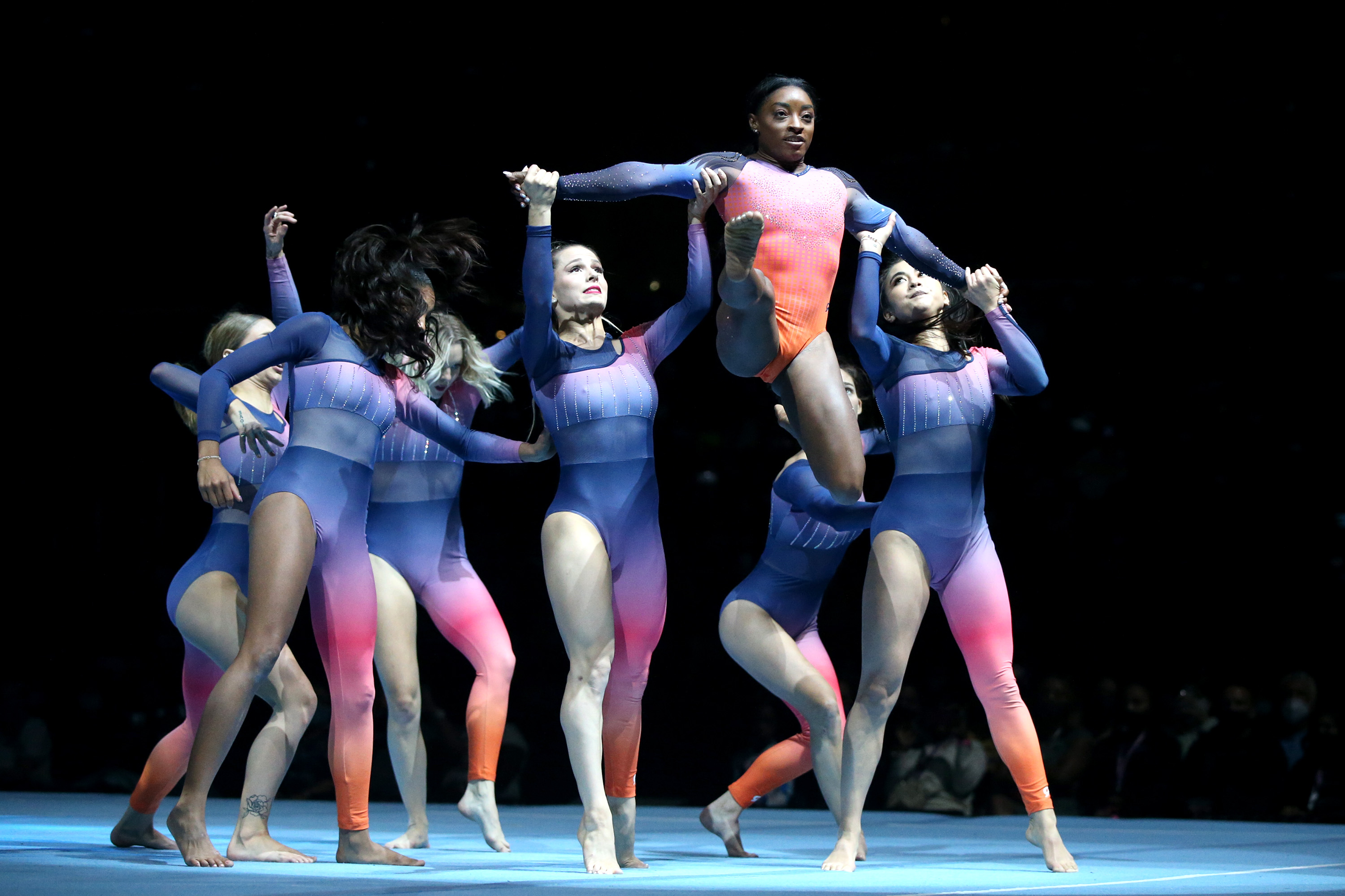 Photos: Simone Biles, other gymnasts dazzle crowds during Gold Over America Tour