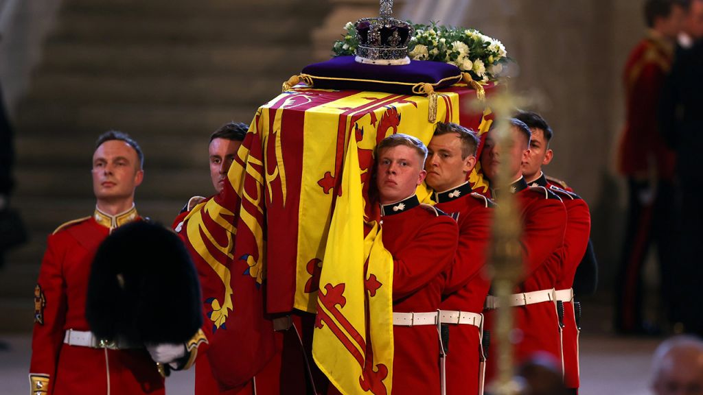 Photos: Thousands line procession route to honor Queen Elizabeth II