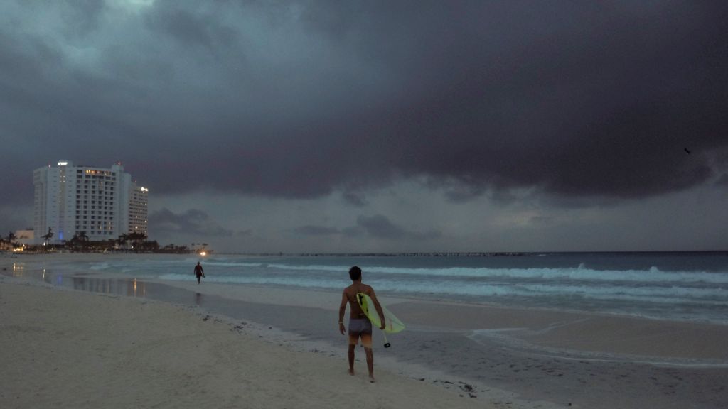 Photos: Hurricane Zeta makes landfall along Mexico's Yucatan Peninsula