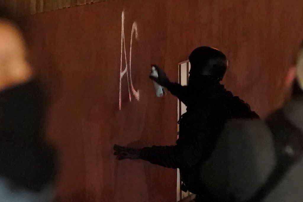 Photos: Protests erupt after police officer drives through crowd in Tacoma, Washington