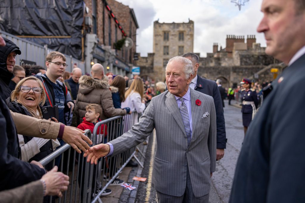 Man arrested after eggs thrown at King Charles III