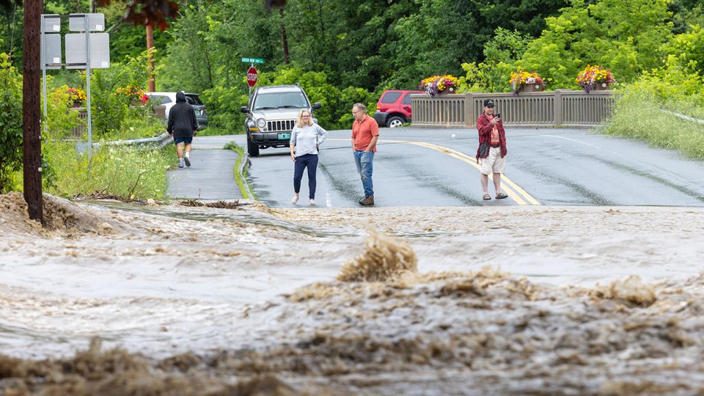 Catastrophic flooding swamps Vermont