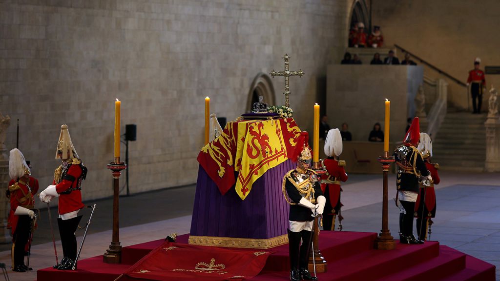 Photos: Thousands line procession route to honor Queen Elizabeth II