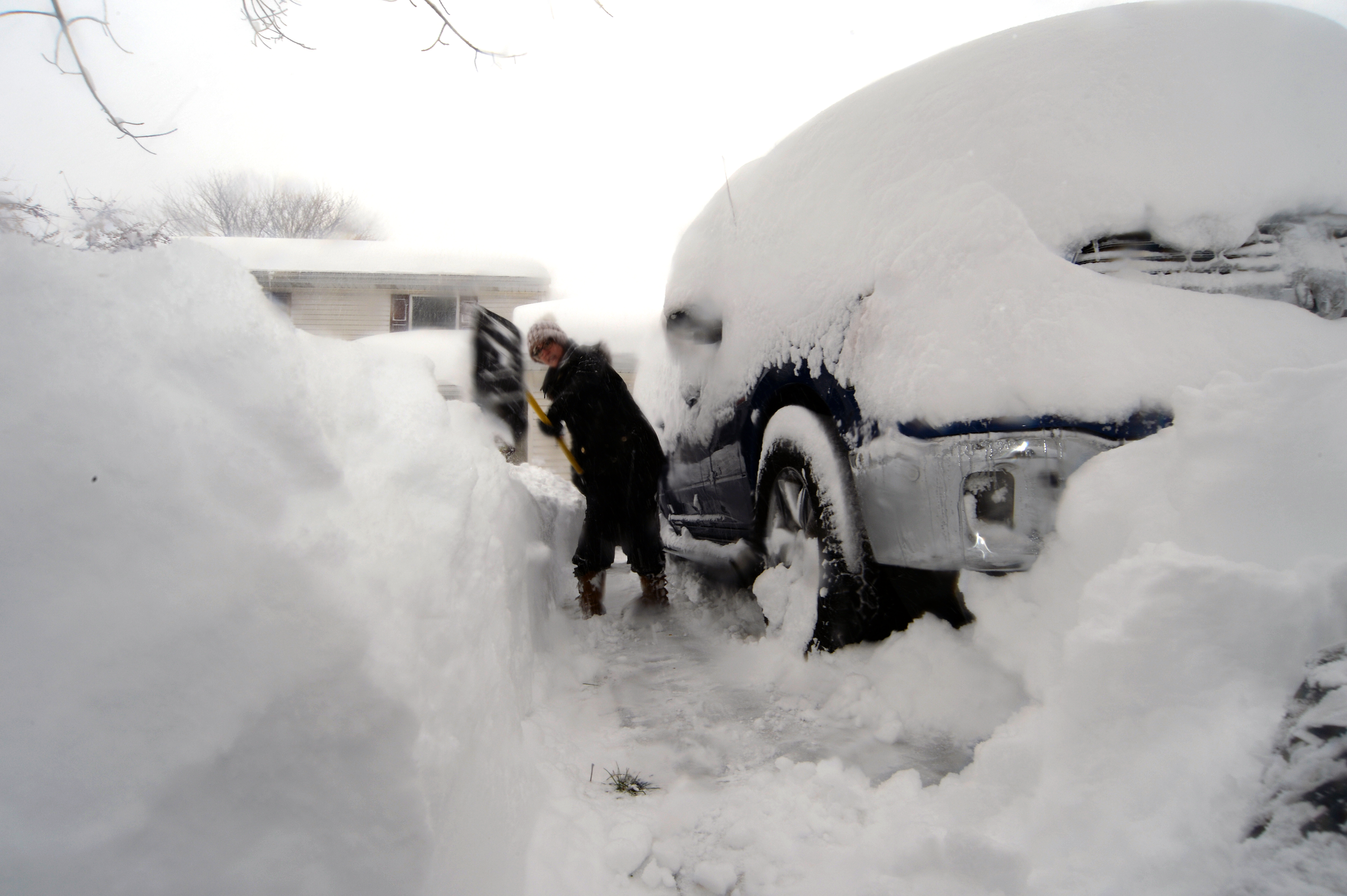 Intense Winter Storm Brings Multiple Feet Of Lake Effect Snow To Buffalo Area