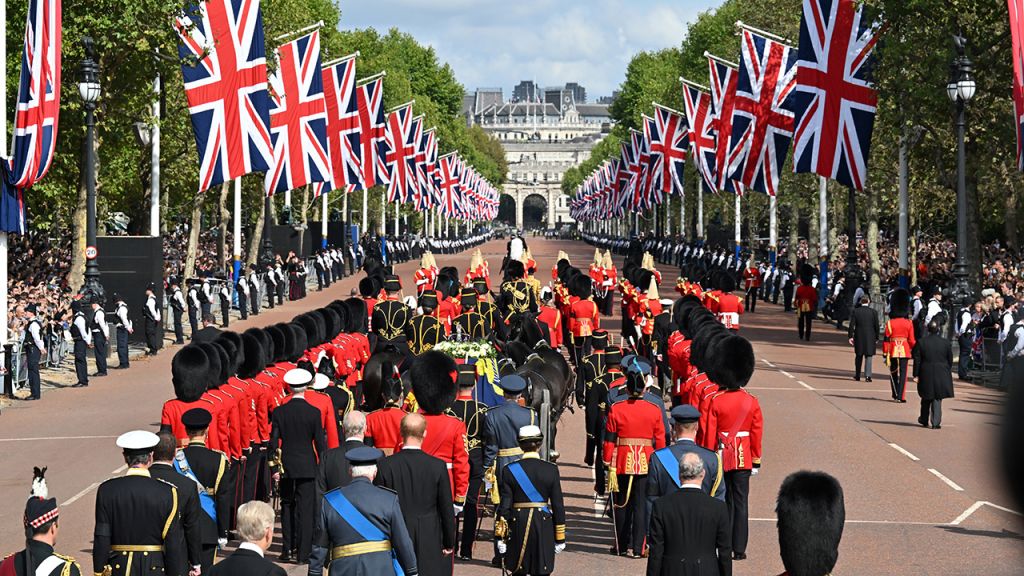 Photos: Crowds gather ahead of Queen Elizabeth II's coffin procession