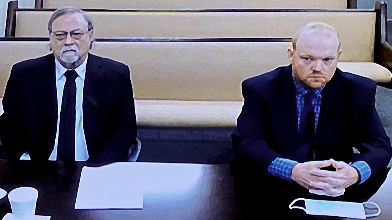 Greg and Travis McMichael appear in court for bond hearing