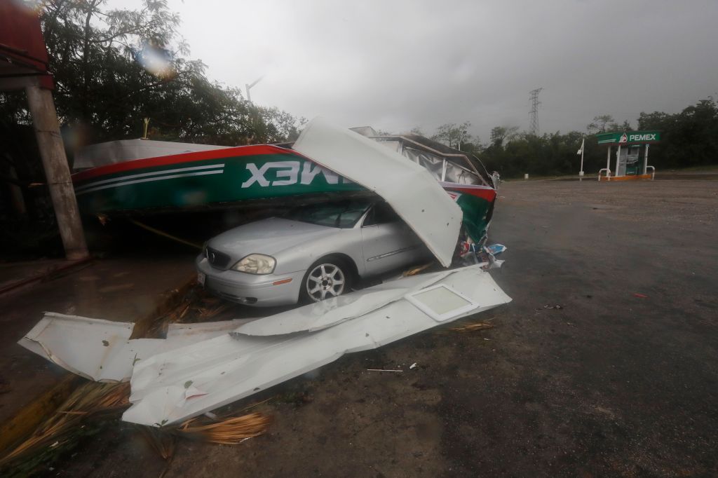 Photos: Hurricane Grace slams Mexico's Caribbean coast