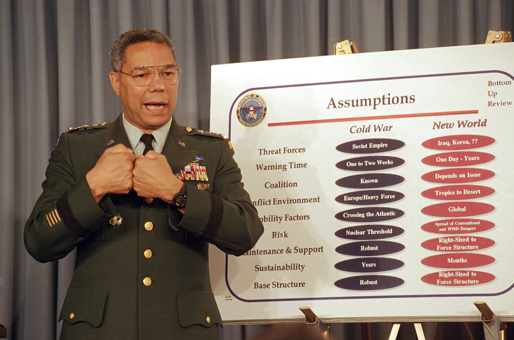 Gen. Colin Powell through the years