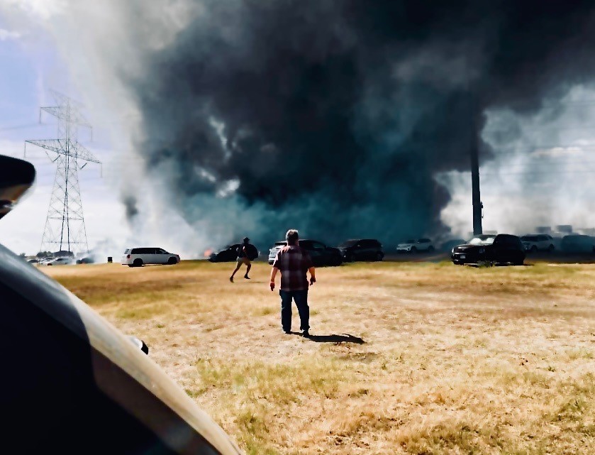 73 cars destroyed by fire, explosions at pumpkin patch