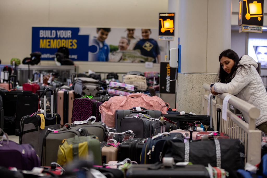 Passengers stranded, bags pile up as Southwest cancels flights