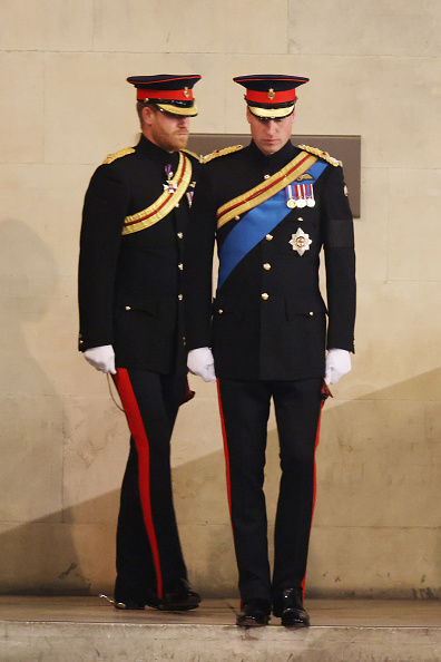 William, Harry, cousins stand vigil by Queen Elizabeth II's coffin