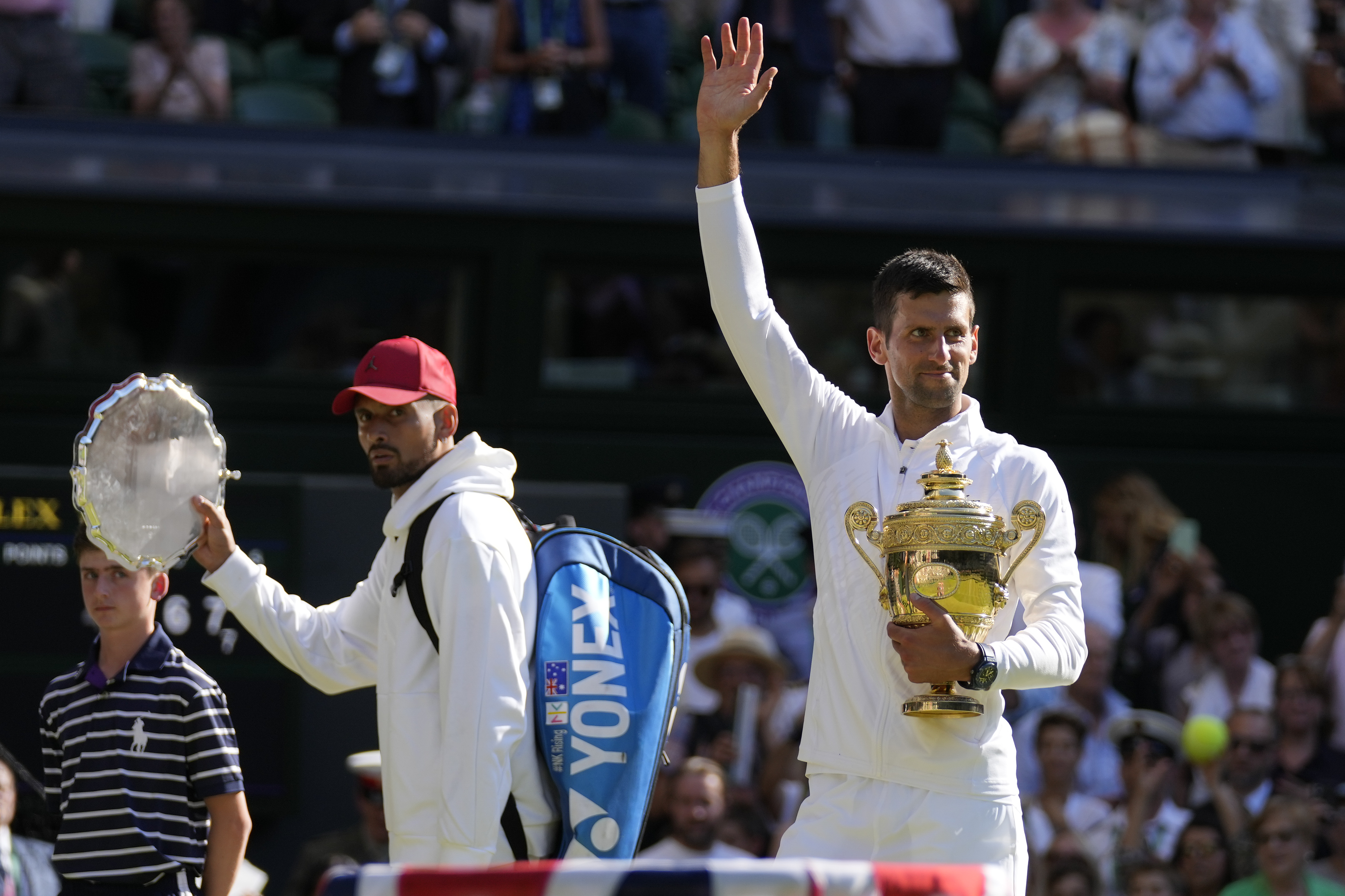 Photos: Novak Djokovic defeats Nick Kyrgios to win Wimbledon 2022 final