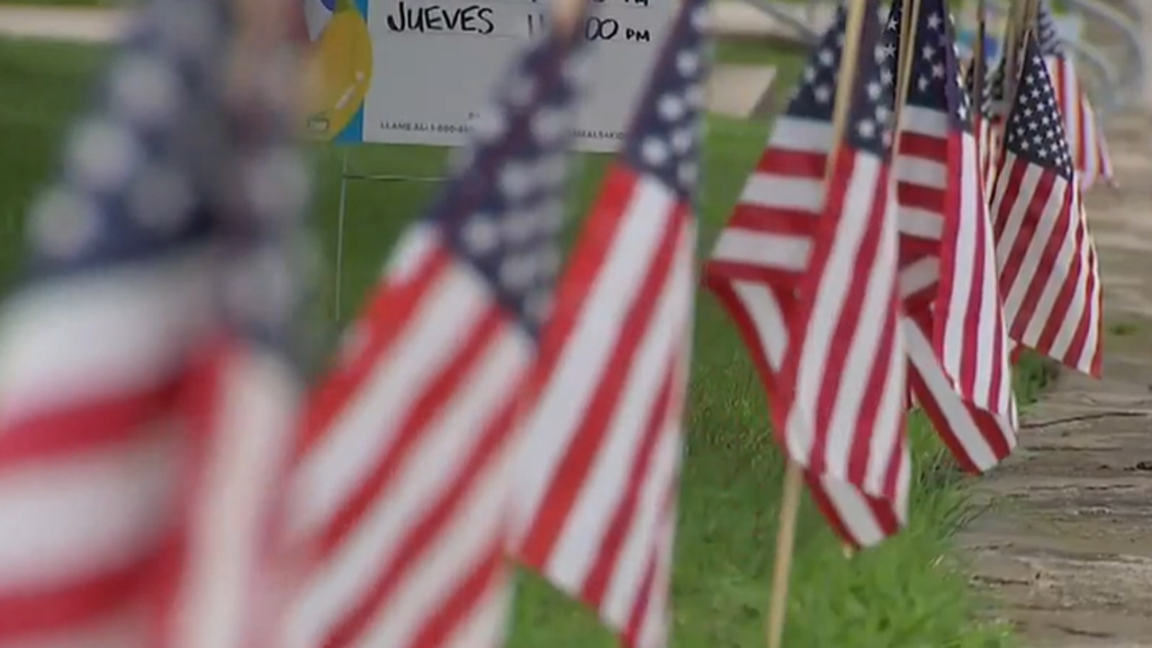 American flags