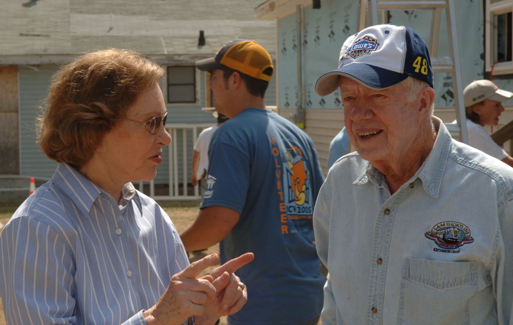 Jimmy Carter and Rosalynn Carter in 2005