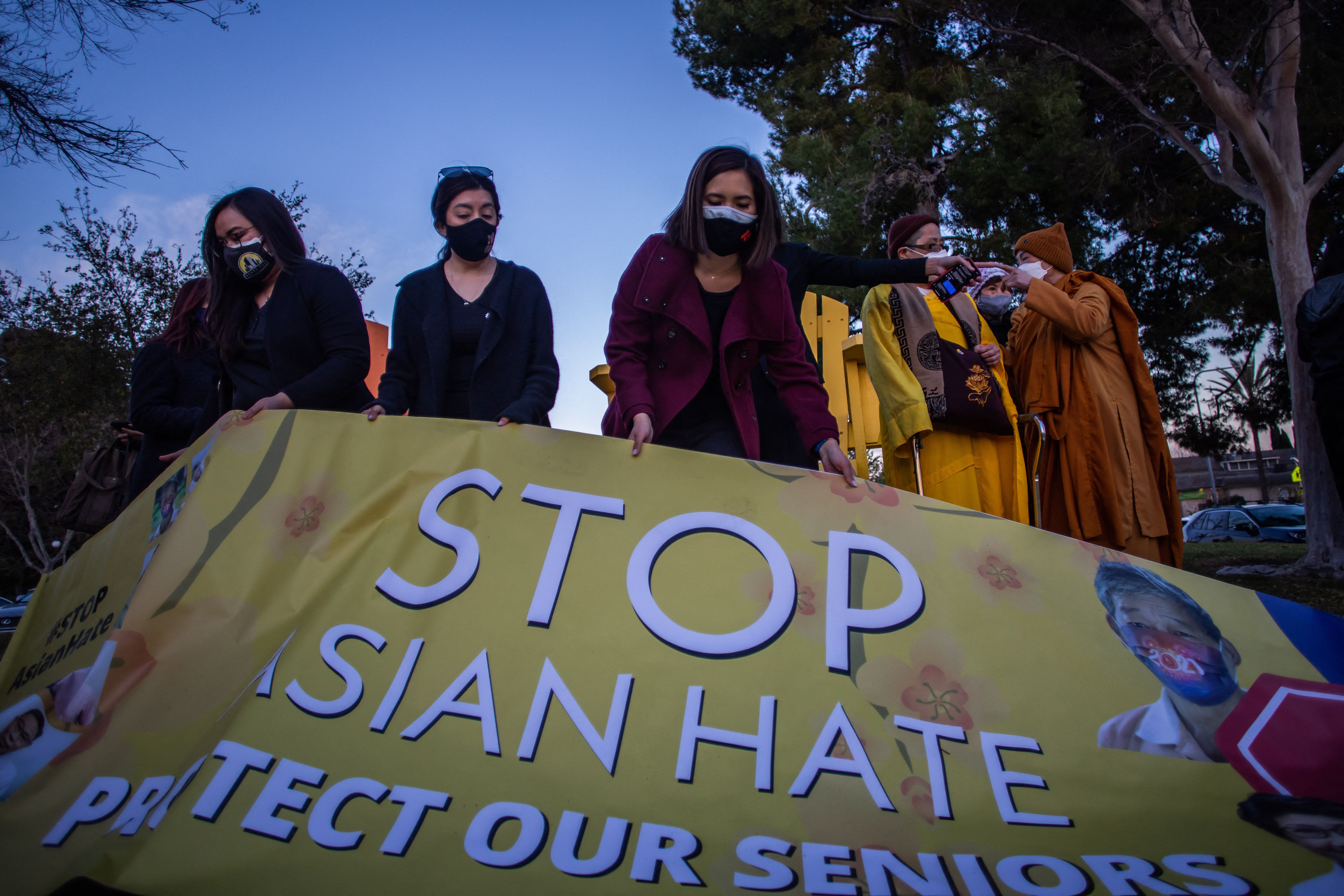 Photos: Demonstrations, vigils held across country in wake of Atlanta spa shootings