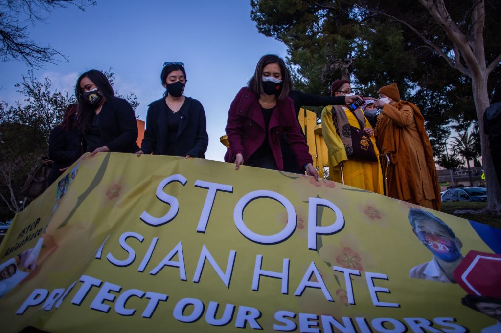 Photos: Demonstrations, vigils held across country in wake of Atlanta spa shootings