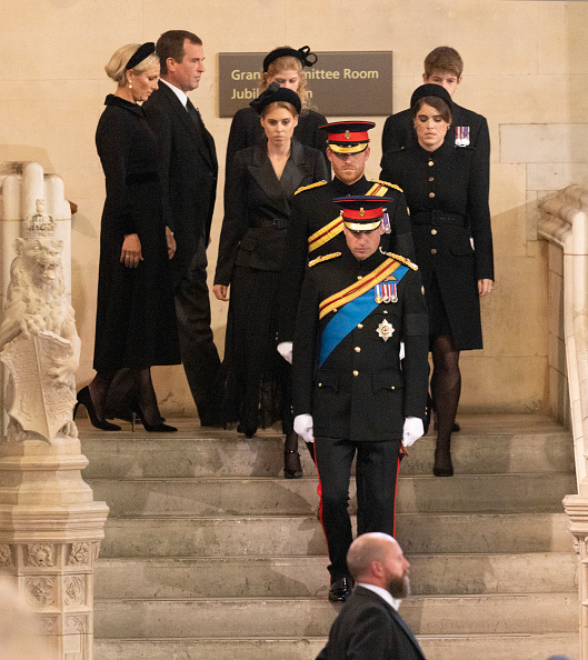 William, Harry, cousins stand vigil by Queen Elizabeth II's coffin