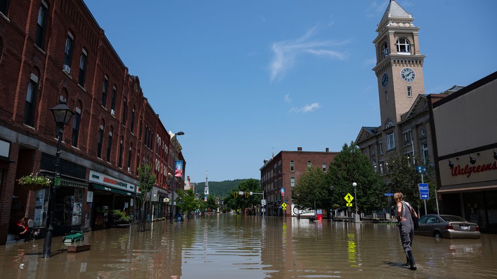 Catastrophic flooding swamps Vermont