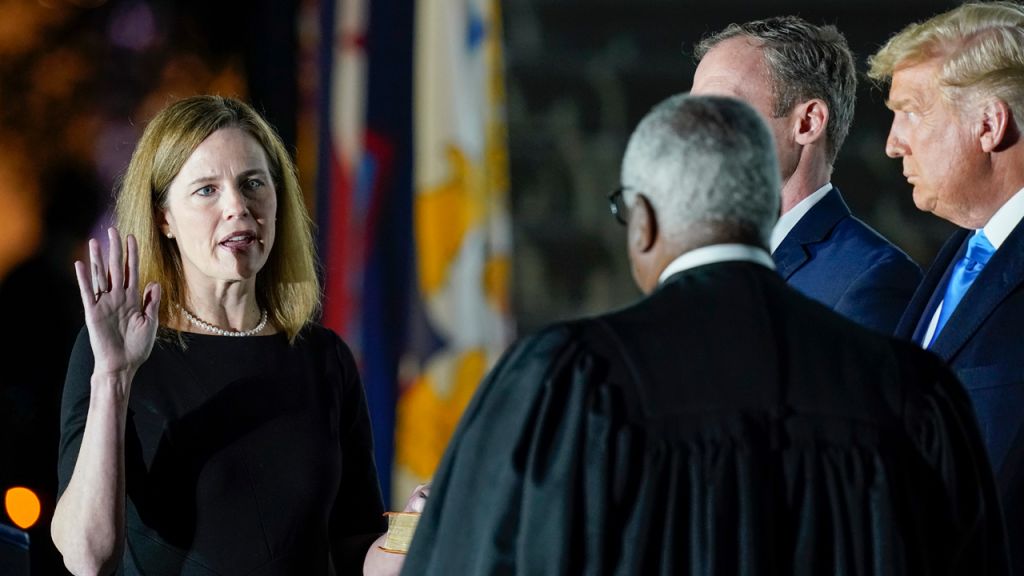Photos: Amy Coney Barrett sworn in as Supreme Court justice