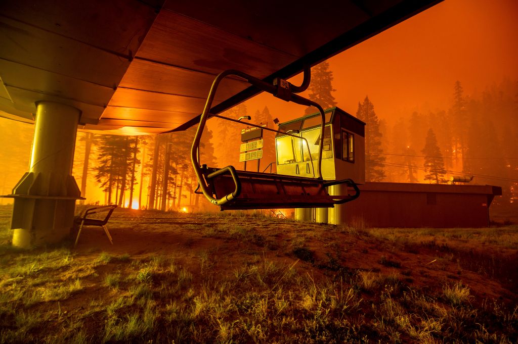 Photos: California's Caldor Fire triggers evacuations near Lake Tahoe