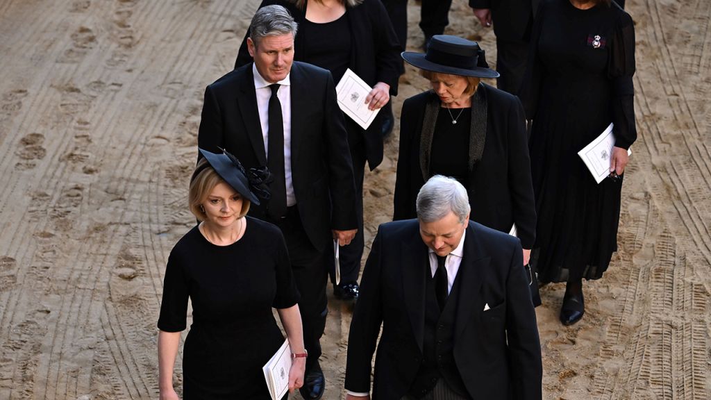 The Coffin Carrying Queen Elizabeth II Is Transferred From Buckingham Palace To The Palace Of Westminster