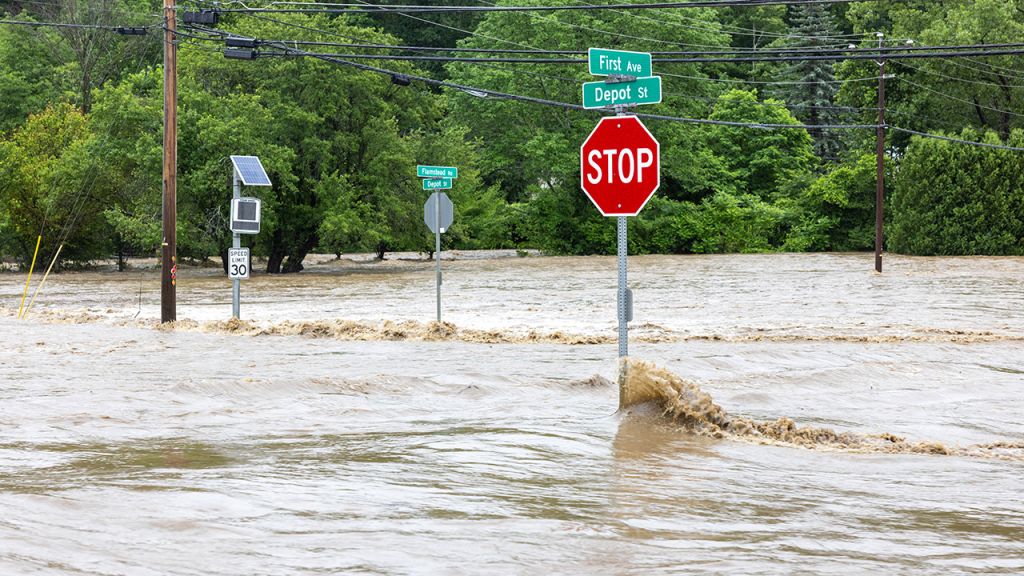 Catastrophic flooding swamps Vermont