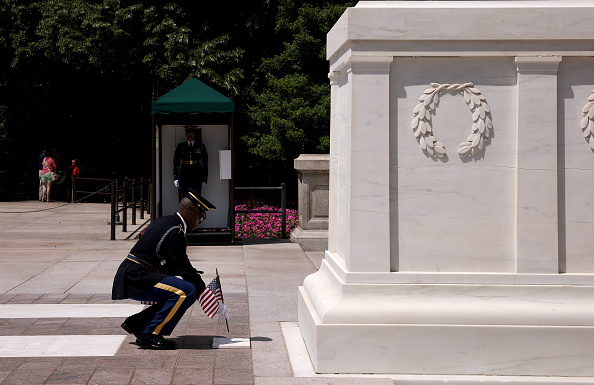 Arlington Cemetery flags