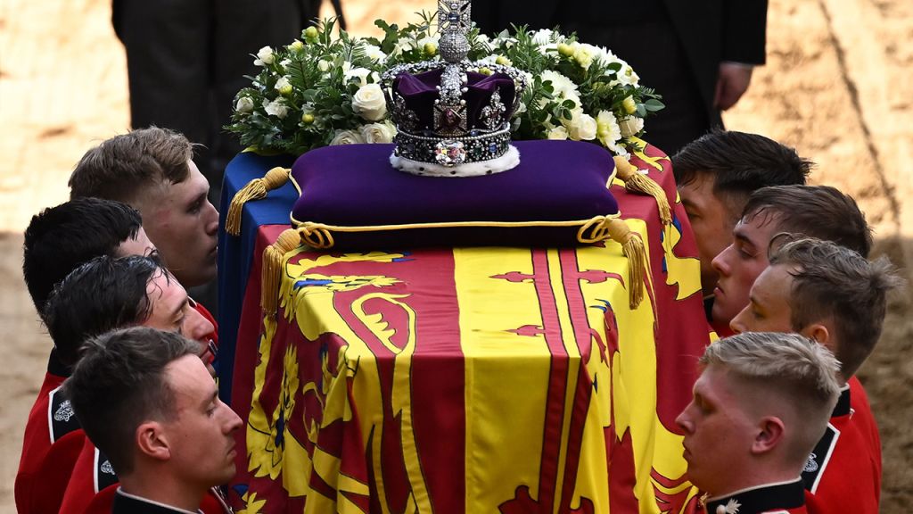 Photos: Thousands line procession route to honor Queen Elizabeth II