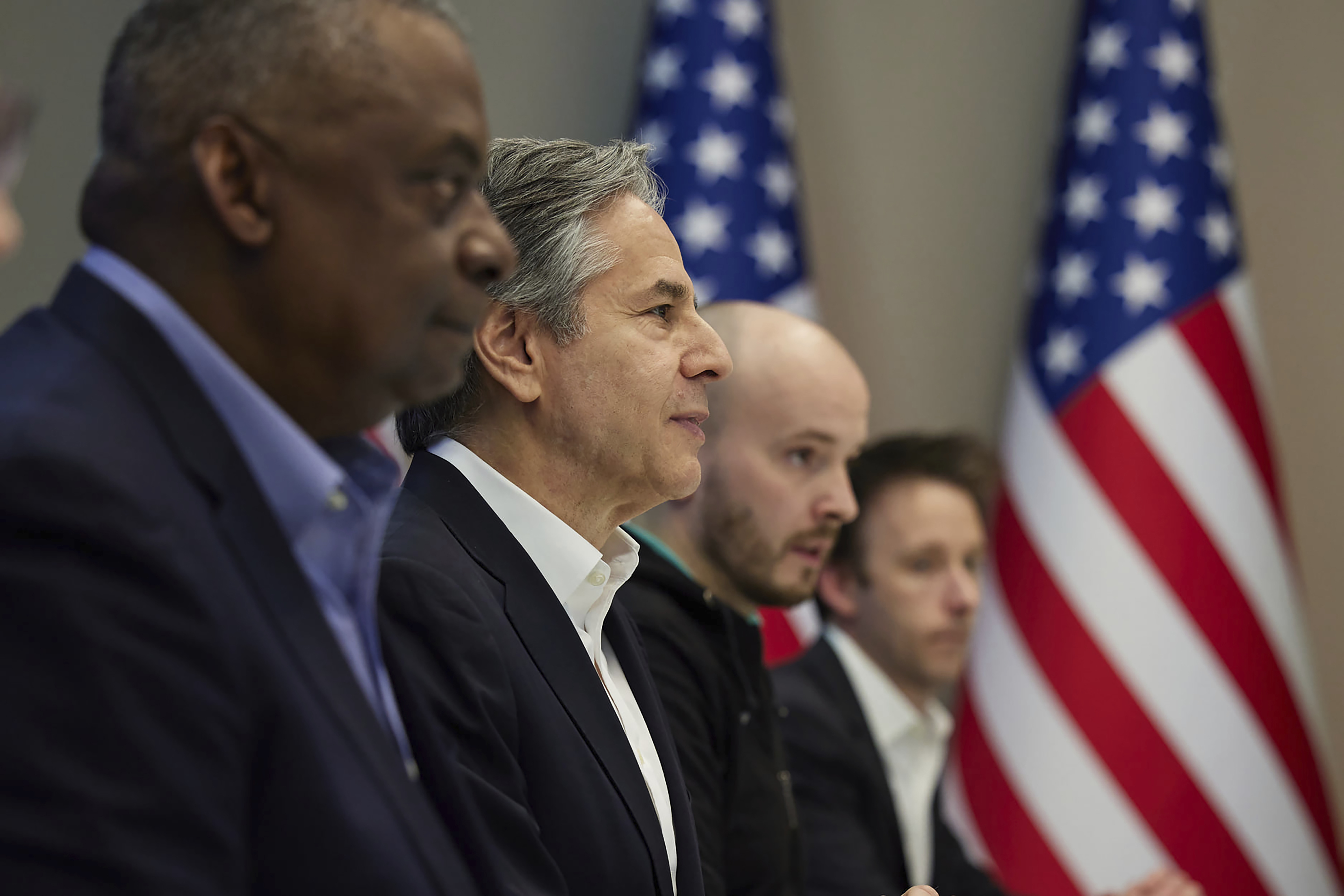 Photos: Top US officials meet Ukrainian president in Kyiv