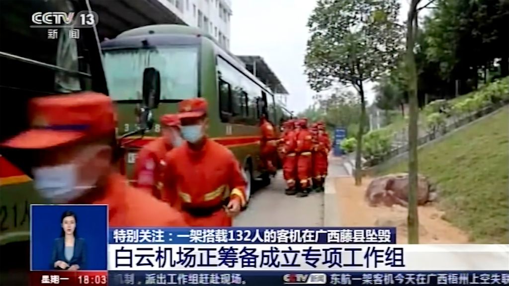 Photos: China Eastern flight carrying 132 people crashes in Guangxi
