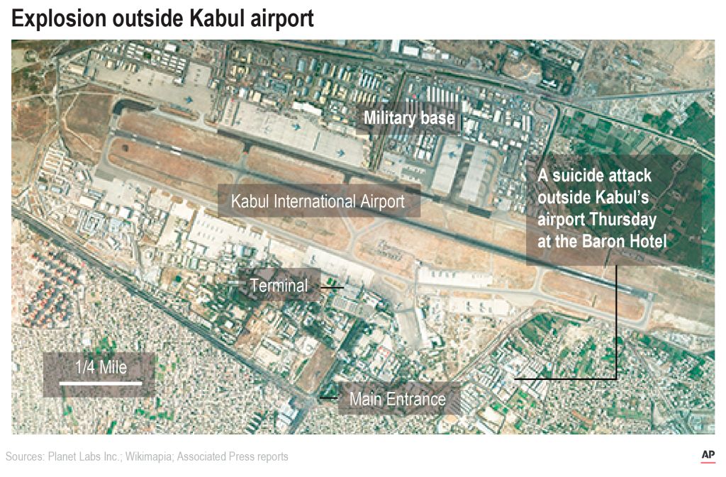 Photos: Kabul airport attack kills 13 US service members, dozens of Afghans