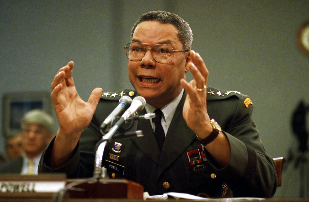 Gen. Colin Powell through the years