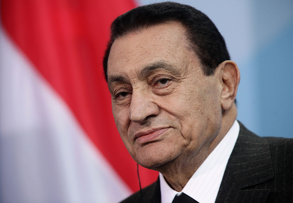 Merkel Meets With Egyptian President Mubarak
