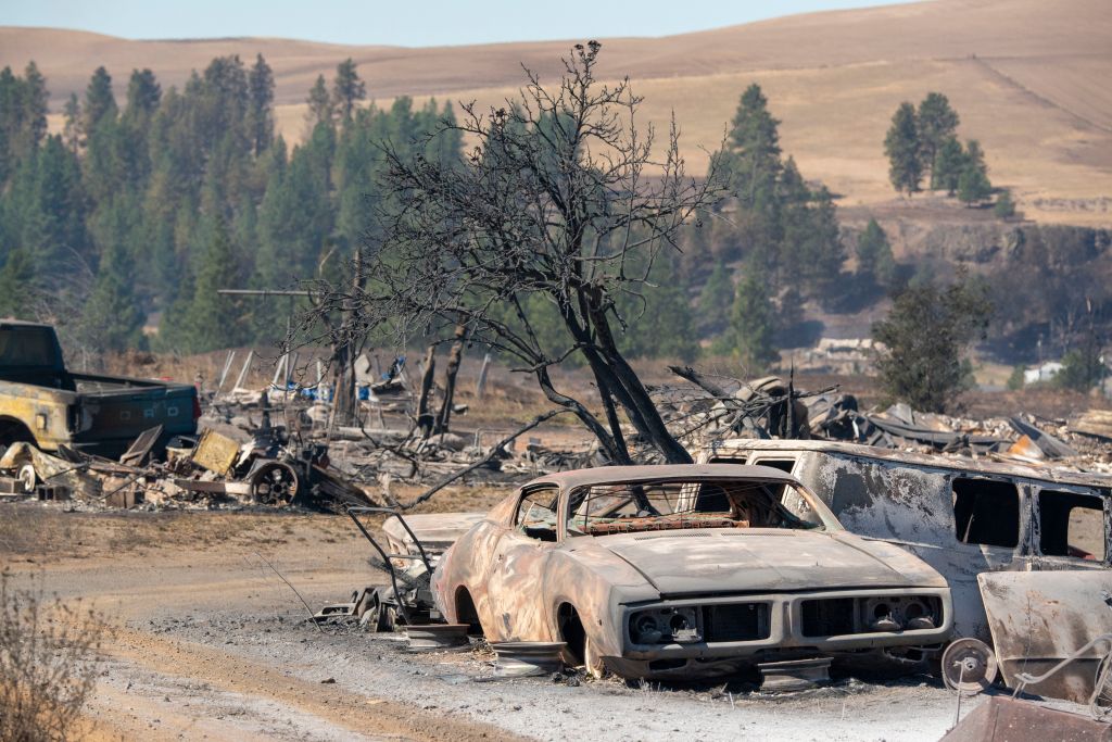 Winds fuel destructive wildfires in Pacific Northwest