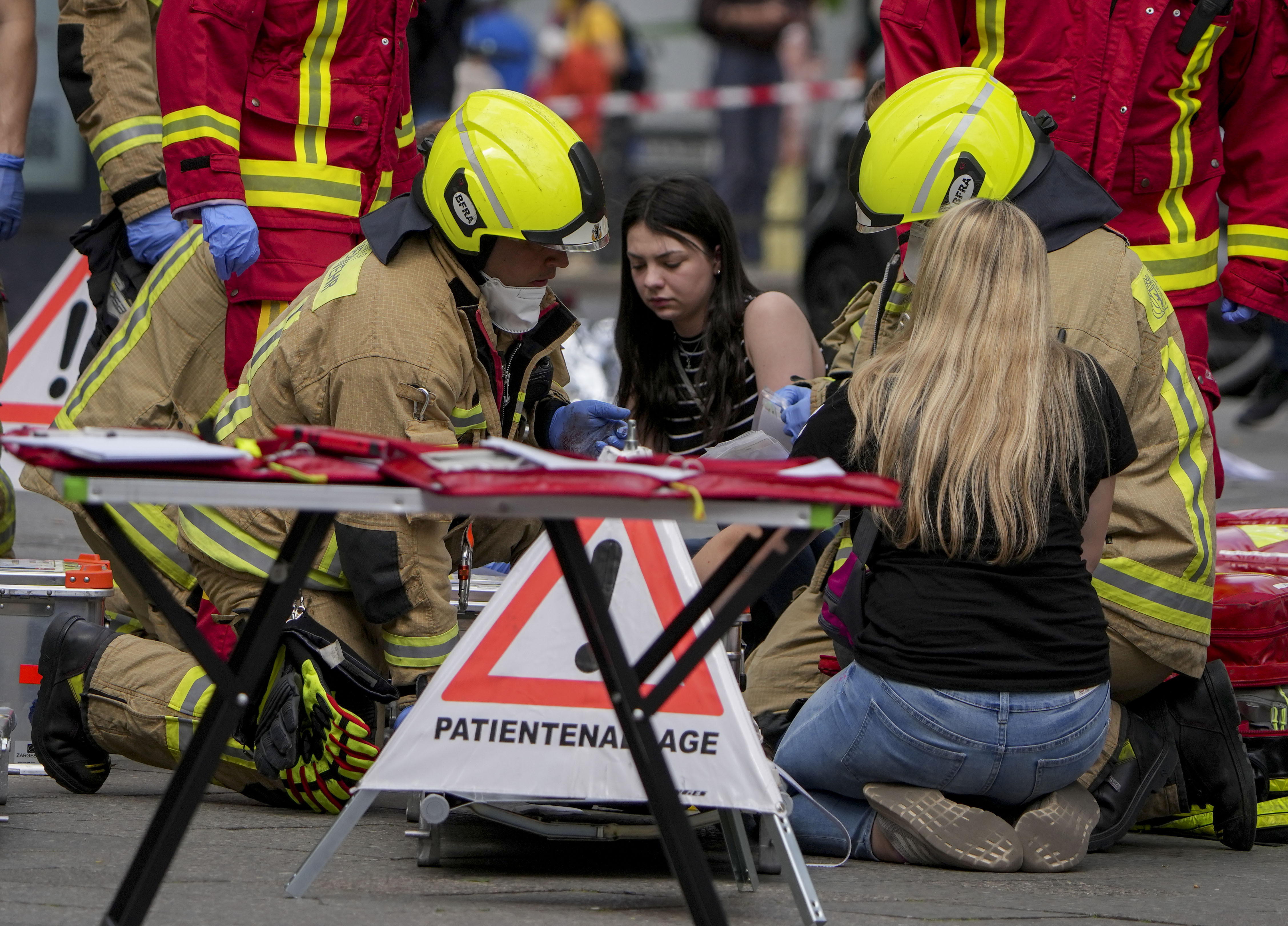 Photos: Car strikes pedestrians in Berlin shopping district
