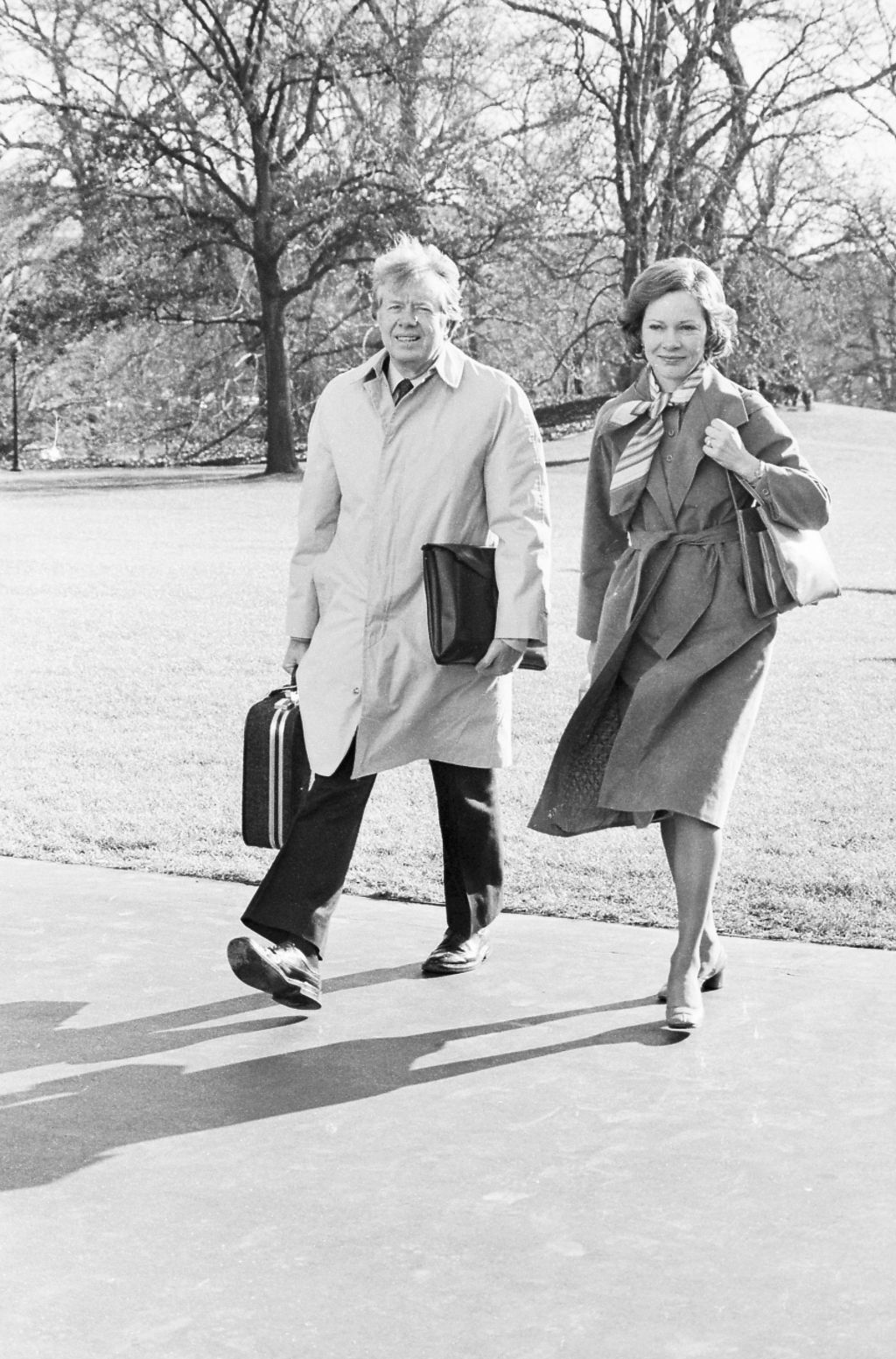 Jimmy Carter and Rosalynn Carter in 1977