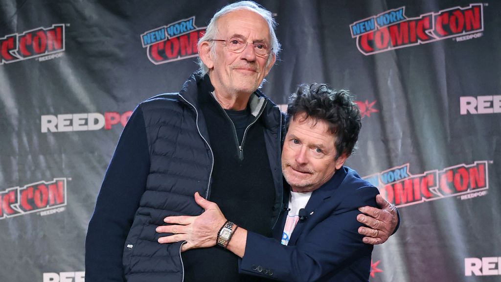 Photos: Michael J. Fox, Christopher Lloyd reunite at New York Comic Con