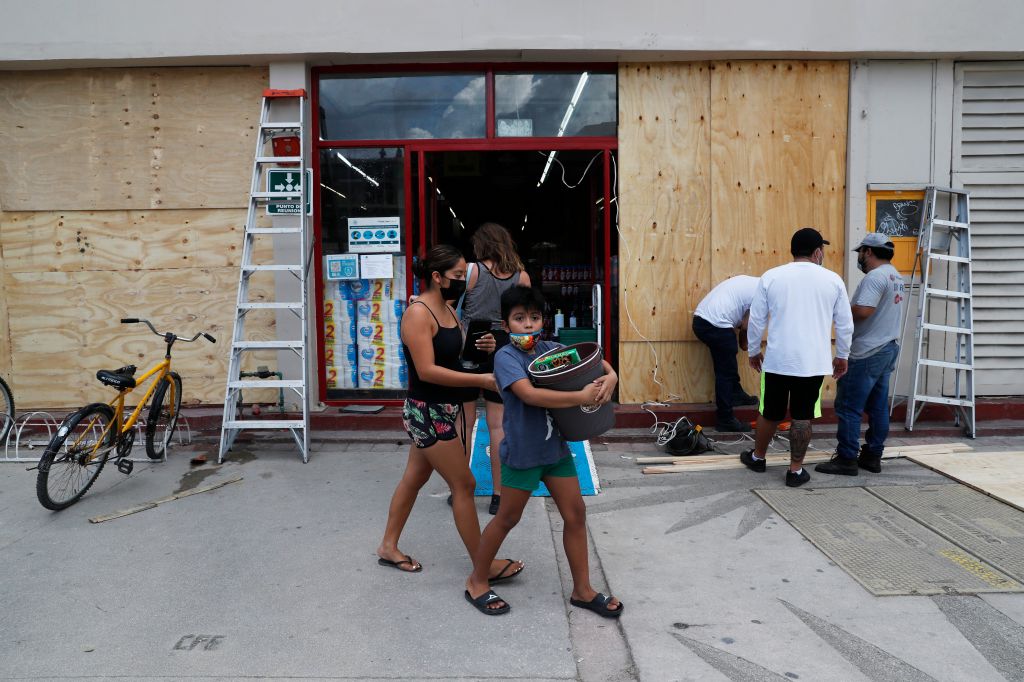 Photos: Hurricane Grace approaches Mexico's Yucatan Peninsula