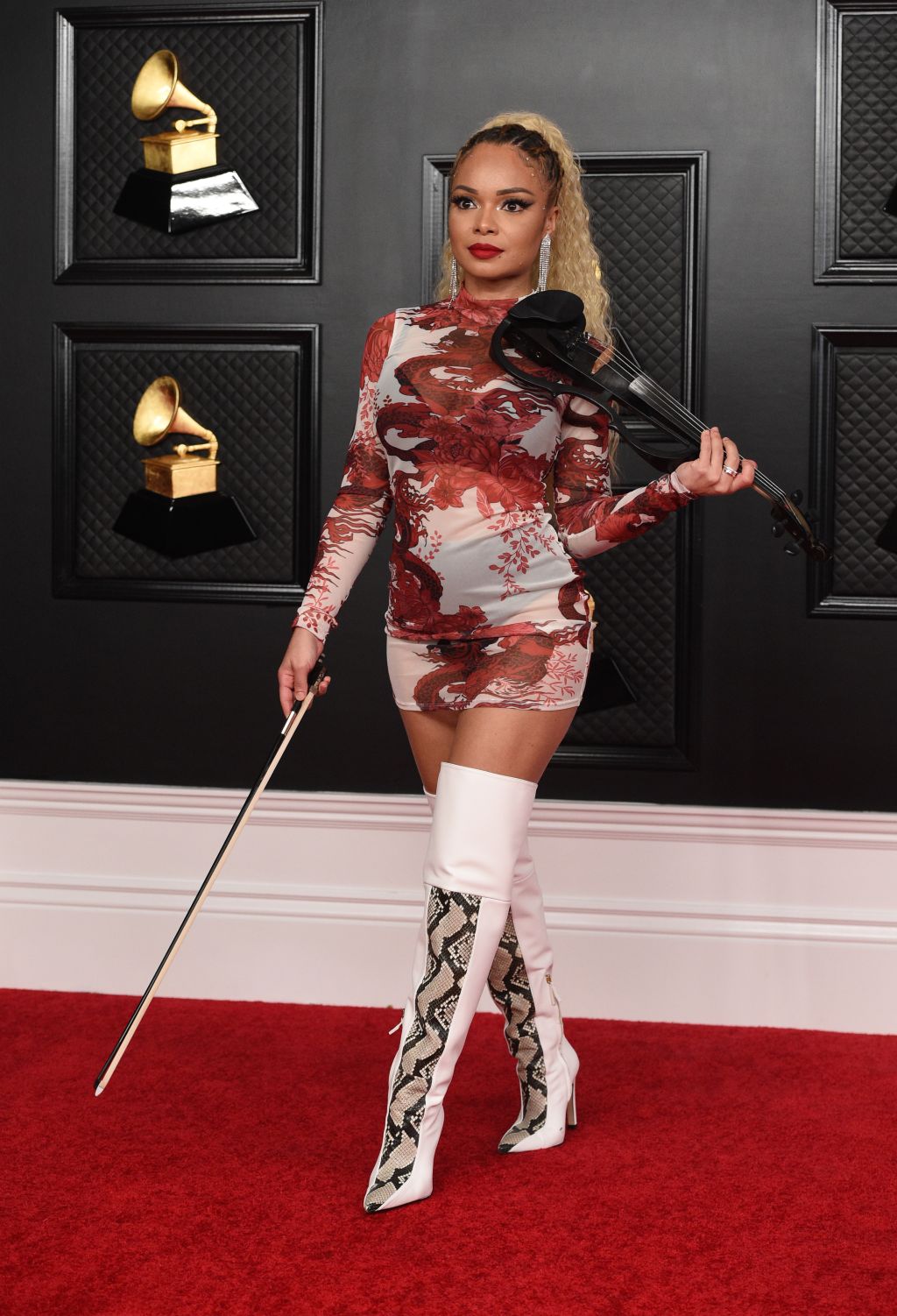 Mapy arrives at the 63rd Annual Grammy Awards