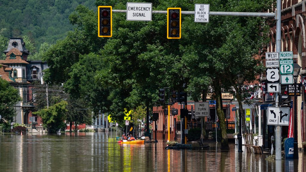 Catastrophic flooding swamps Vermont